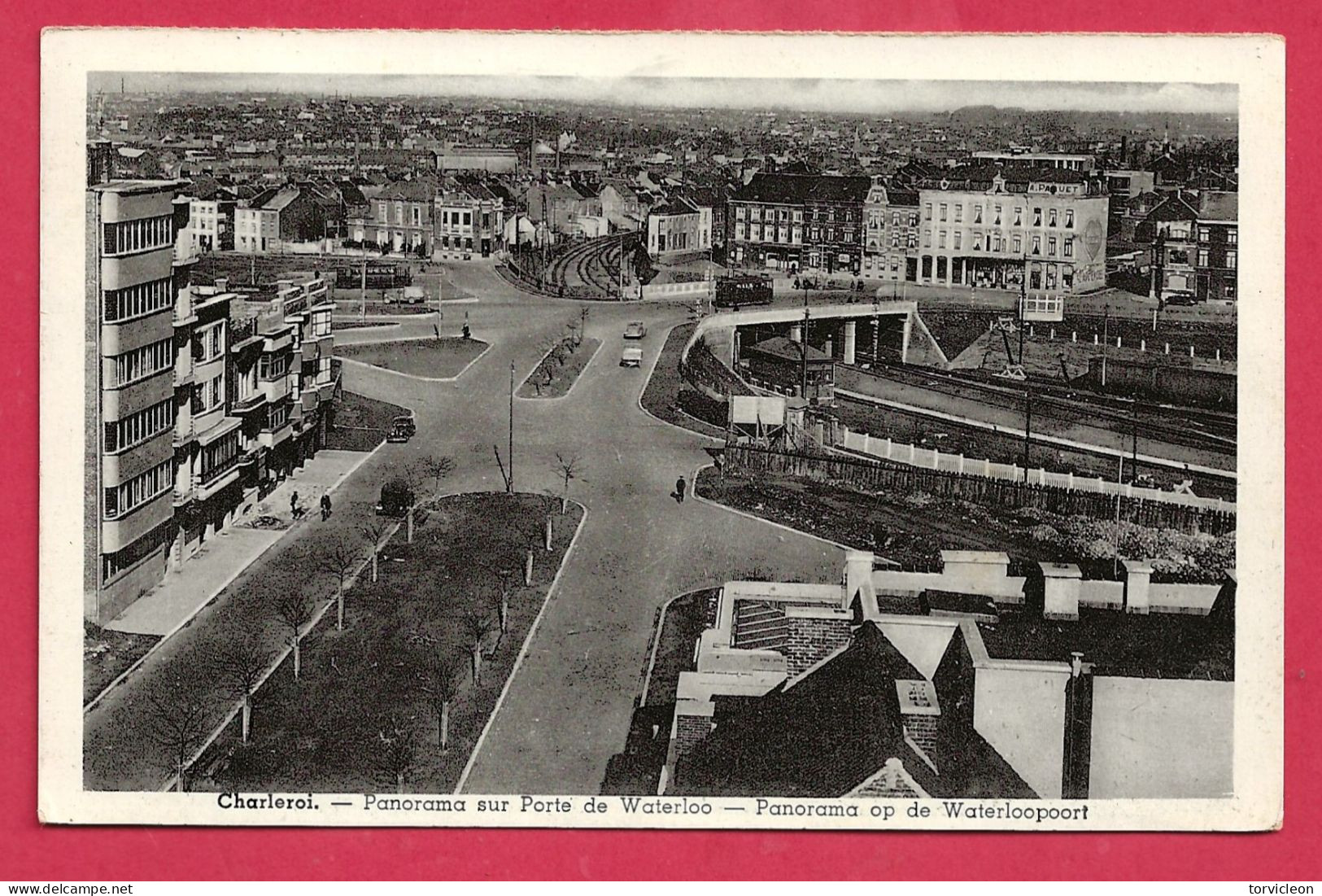 C.P. Charleroi   =   Panorama Sur  Porte  De  Waterloo - Charleroi
