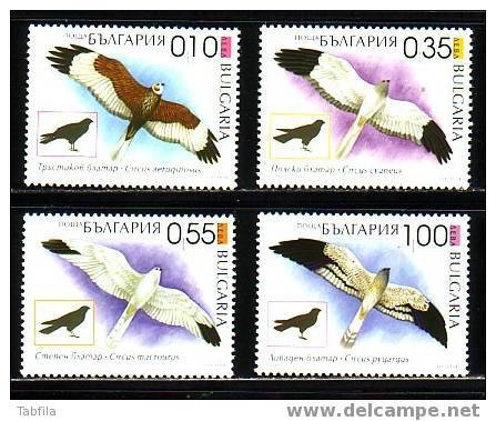 BULGARIA - 2006 - Oiseaux Rapaces Des Marais - 4v ** - Eagles & Birds Of Prey