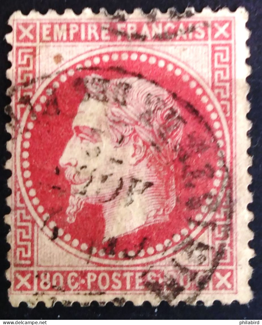 FRANCE                           N° 32                    OBLITERE          Cote : 30 € - 1863-1870 Napoléon III Lauré