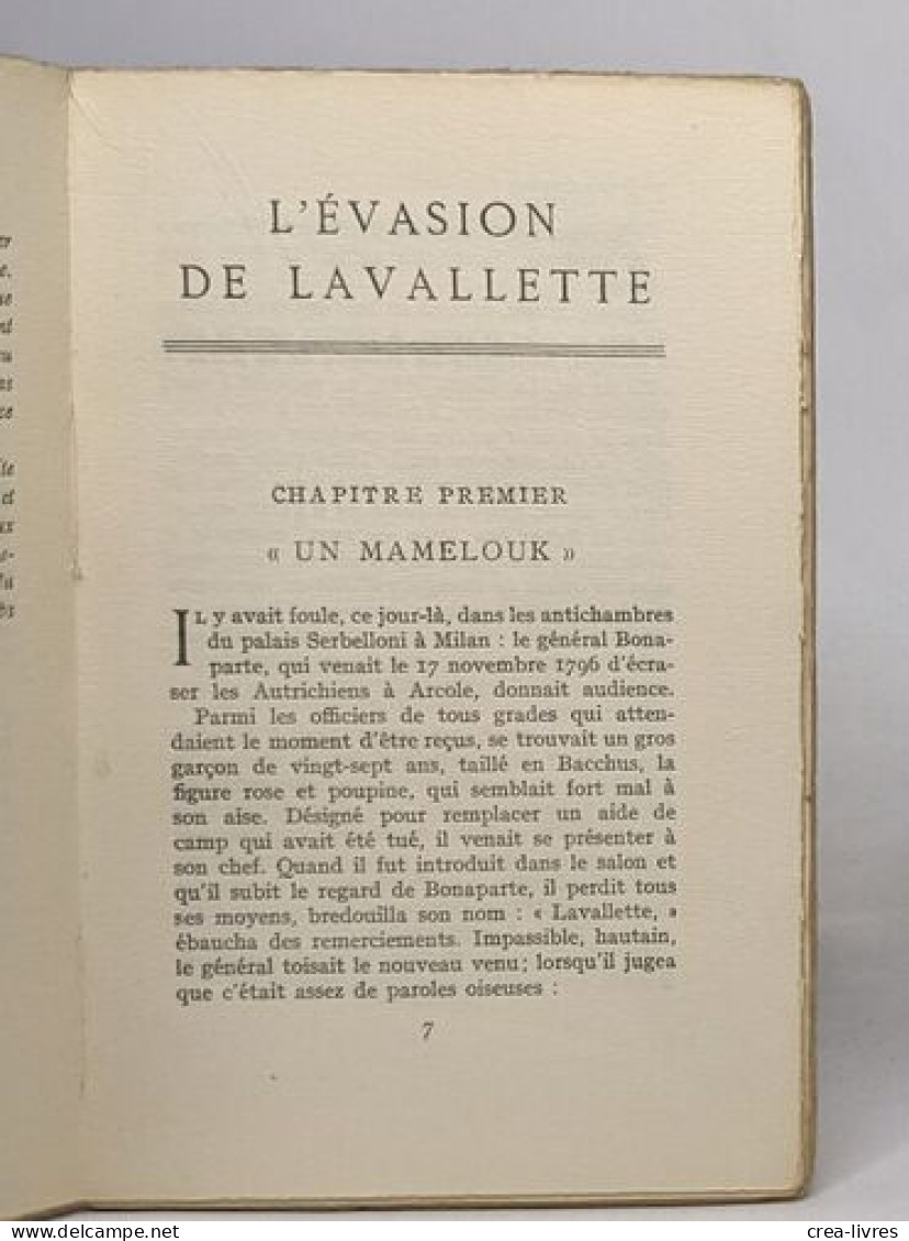 L'évasion De Lavalette - Other & Unclassified