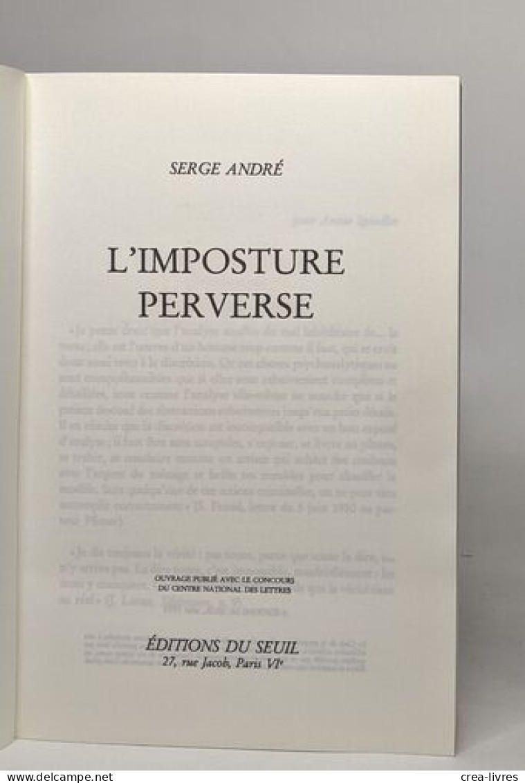 L'Imposture Perverse - Other & Unclassified
