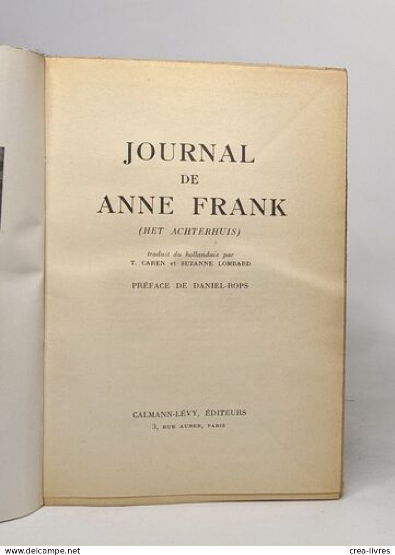 Journal De Anne Frank - Biographie