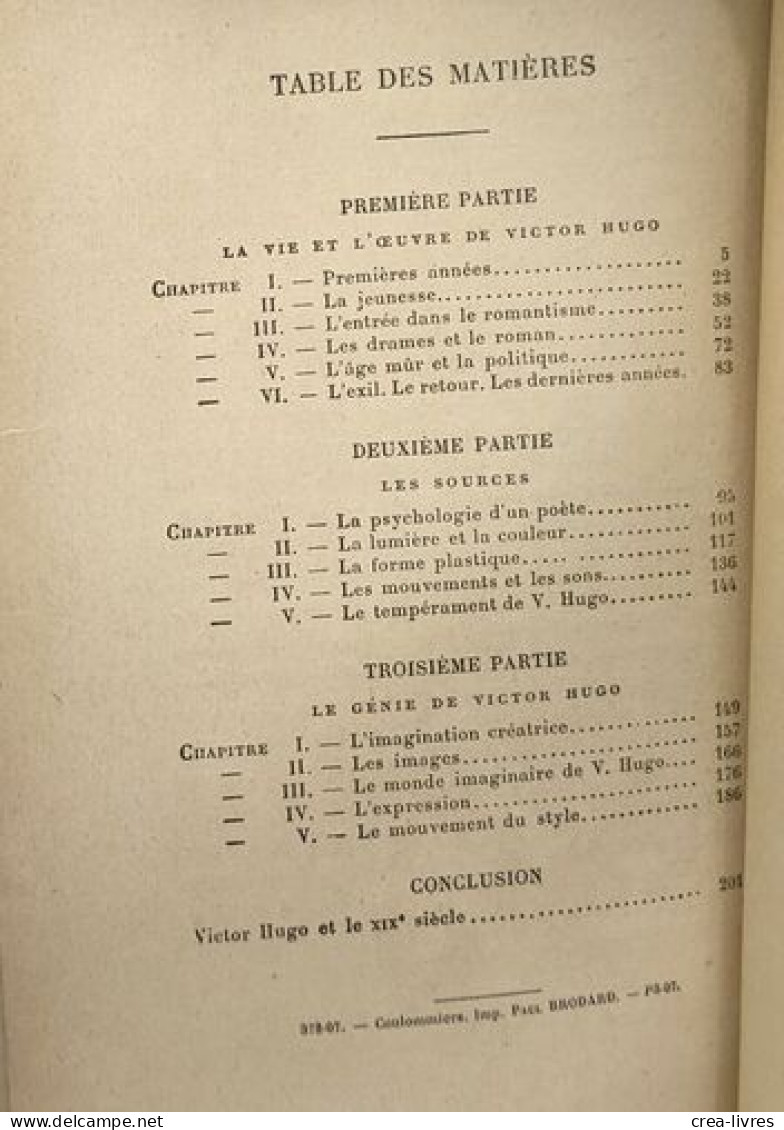 Victor Hugo - Les Grands écrivains Français - 4e éd - Biografia