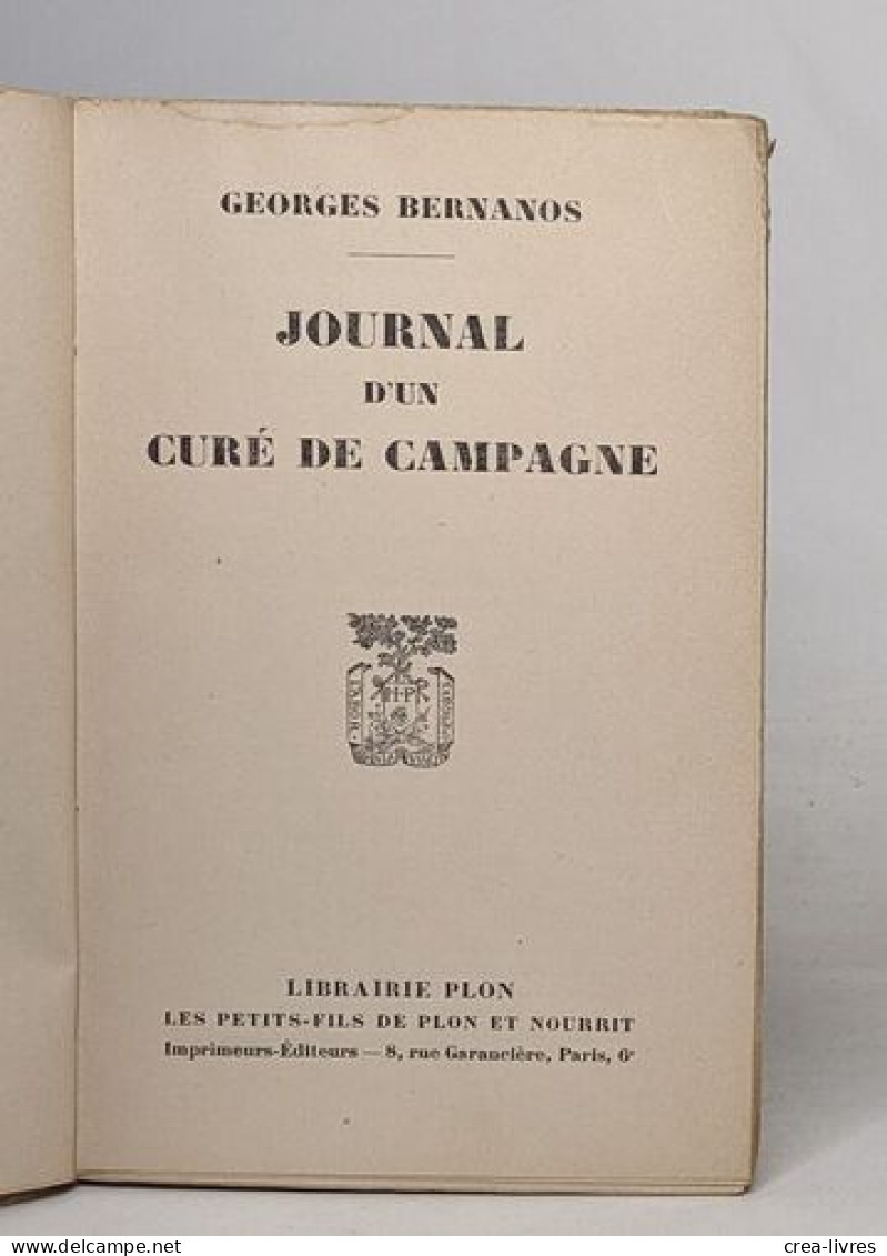 Journal D'un Curé De Campagne - Autres & Non Classés