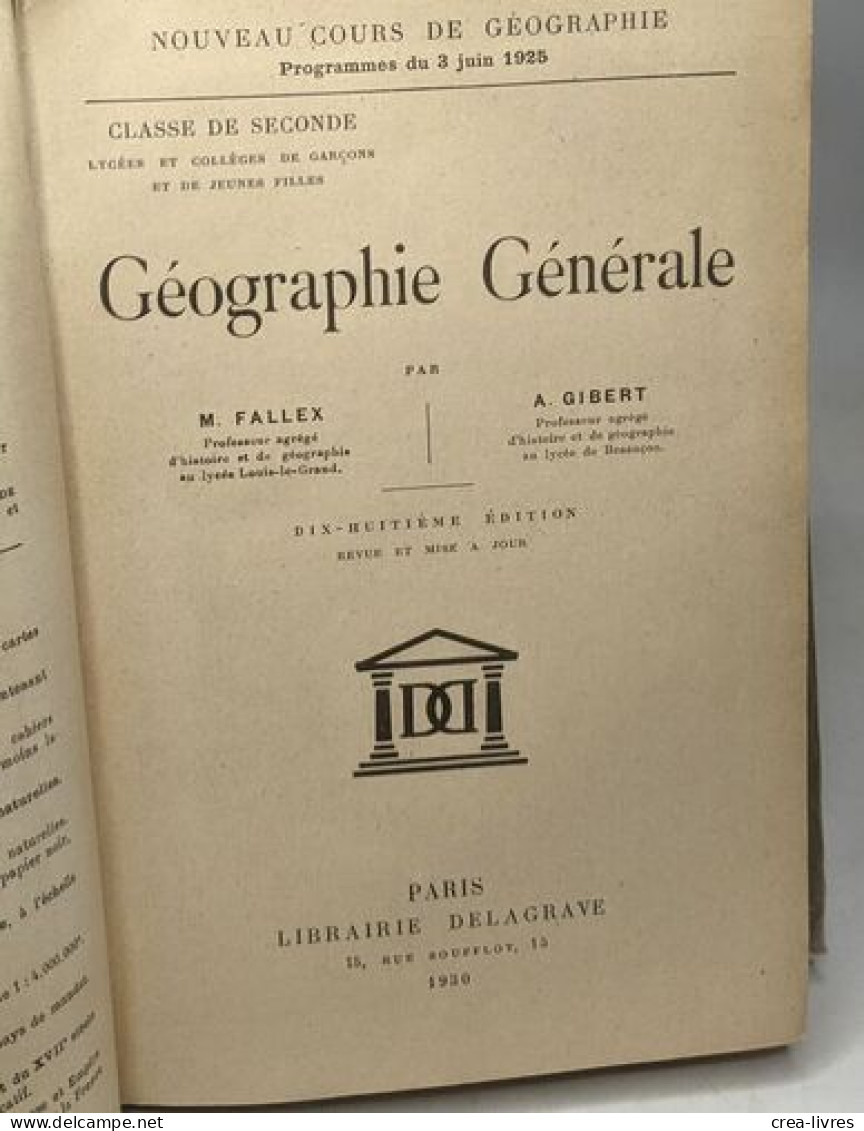 GEOGRAPHIE GENERALE CLASSE DE 2de - Unclassified