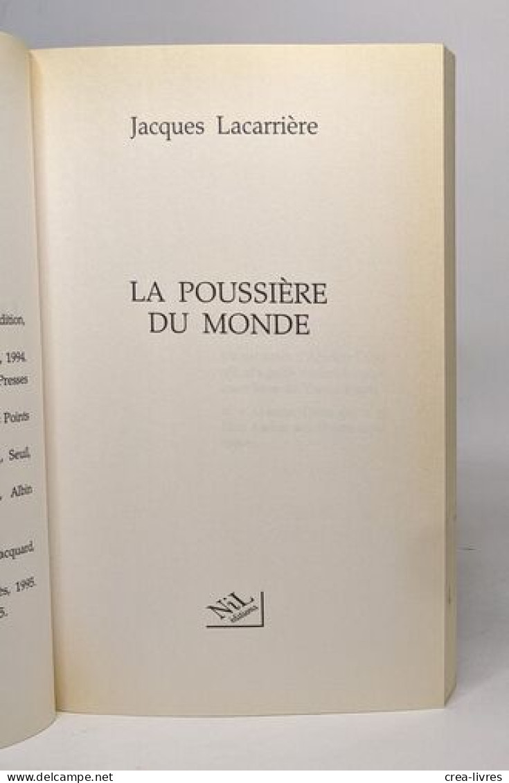 La Poussière Du Monde - Autres & Non Classés
