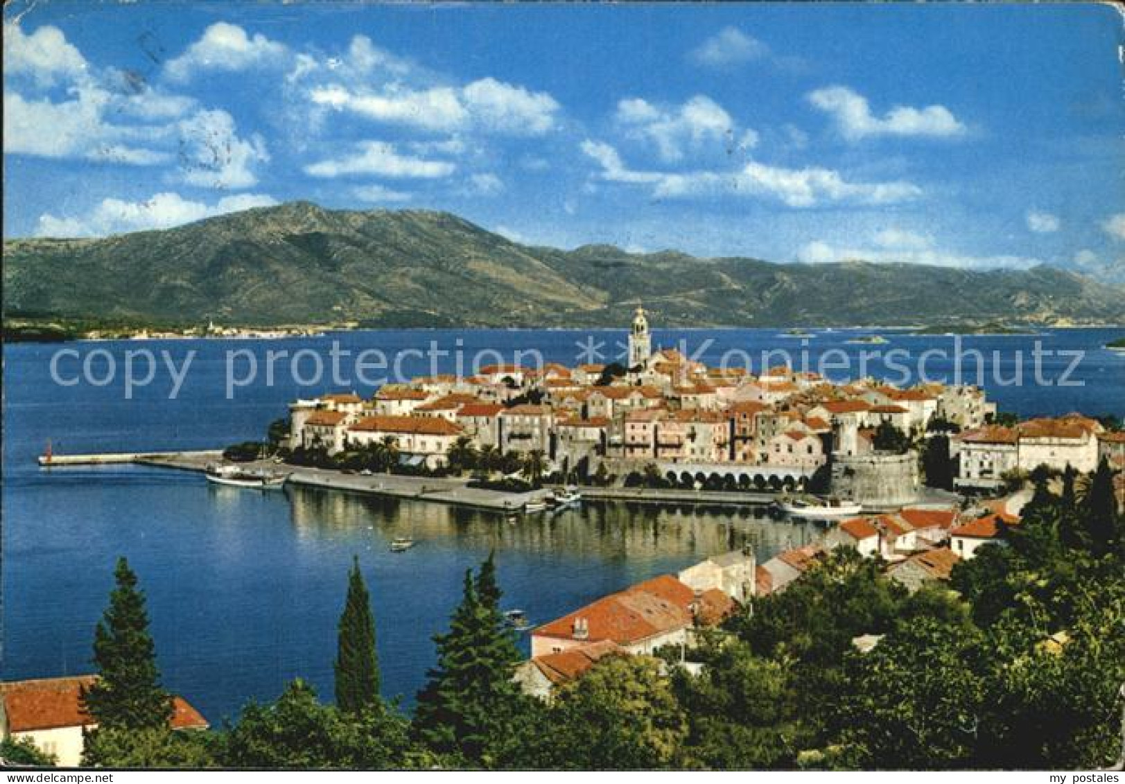 72569611 Korcula Fliegeraufnahme Croatia - Croatia