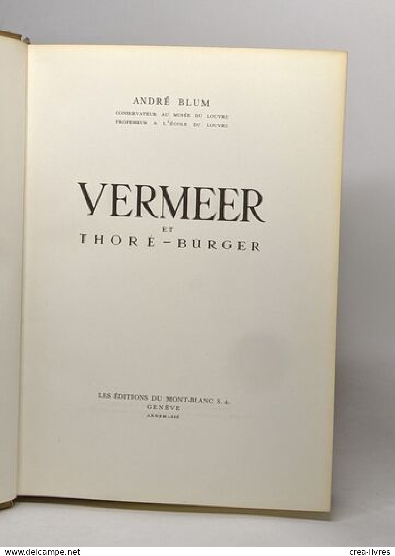Vermeer Et Thoré-Bürger - Kunst