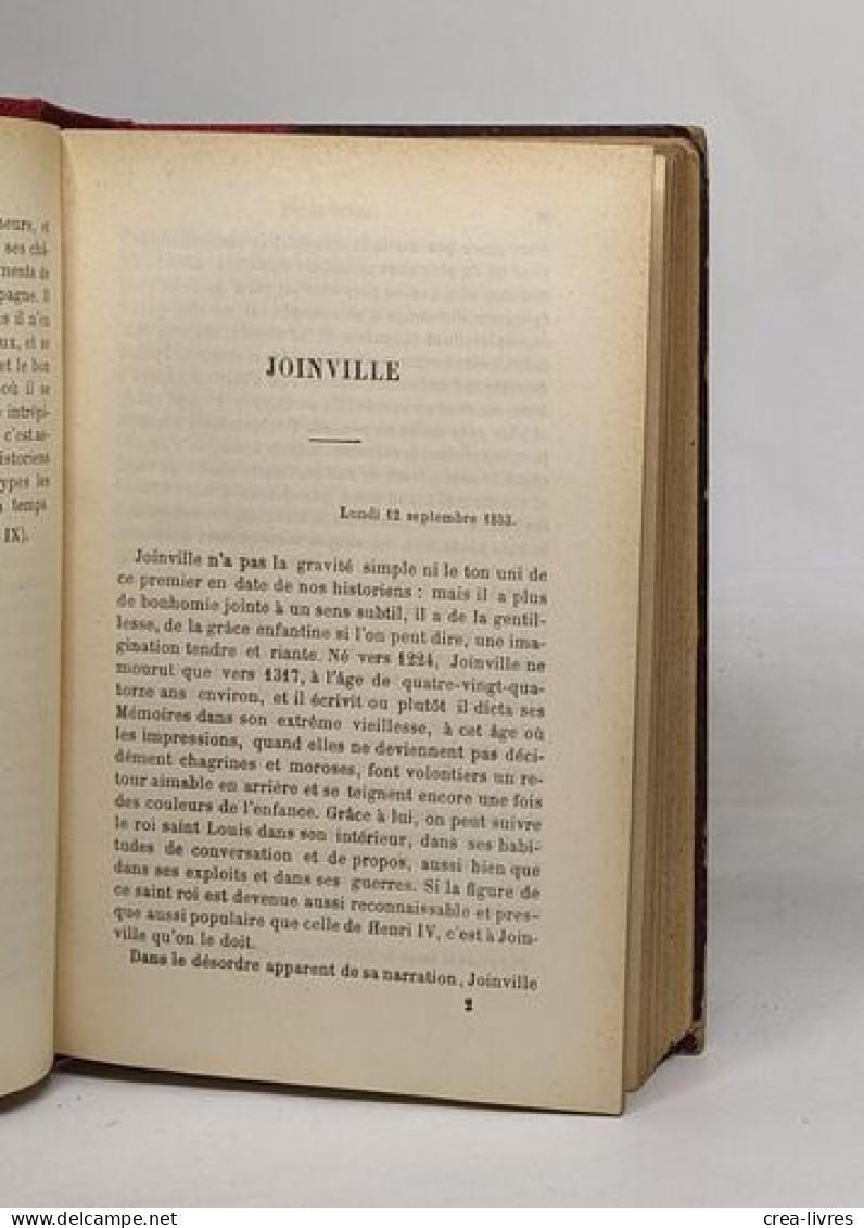 Extraits Des Causeries Du Lundi Choisis Et Mis En Ordre Par A. Pichon - Other & Unclassified