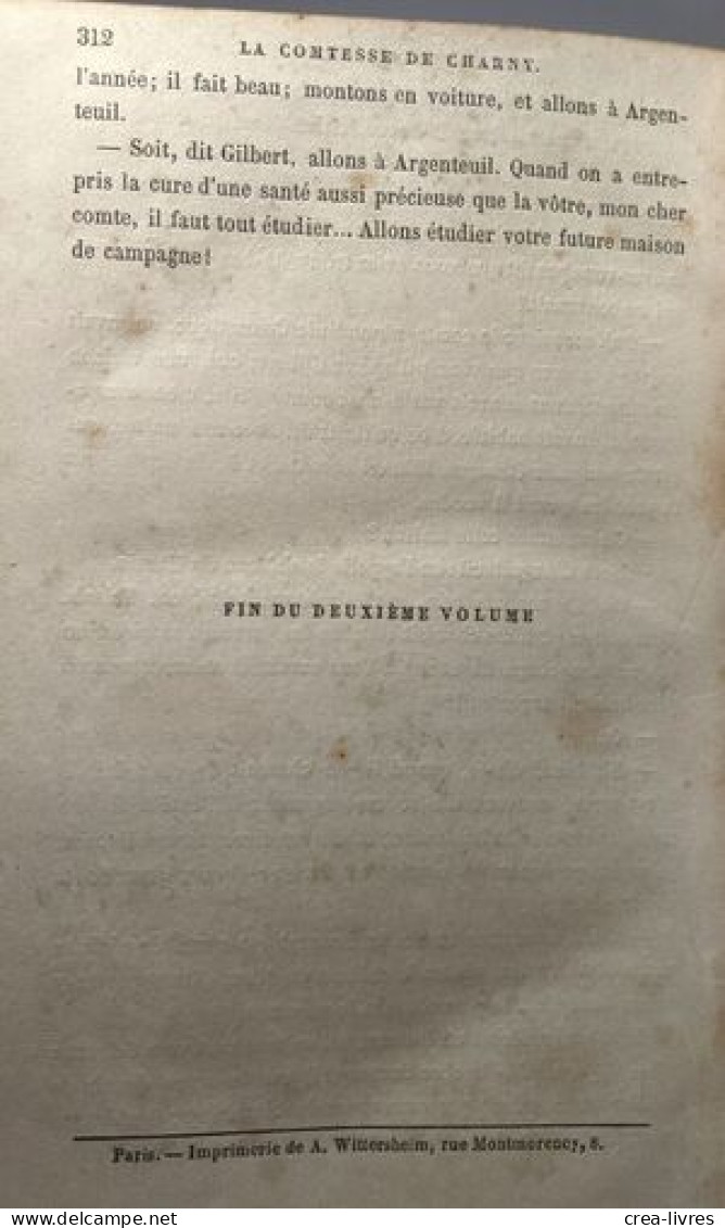 La Comtesse De Charny - TOMES 1 Et 2 Contenus En Un Volume - Other & Unclassified