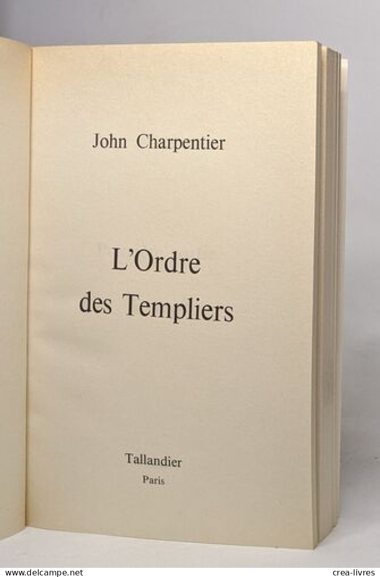 L'Ordre Des Templiers - Historia