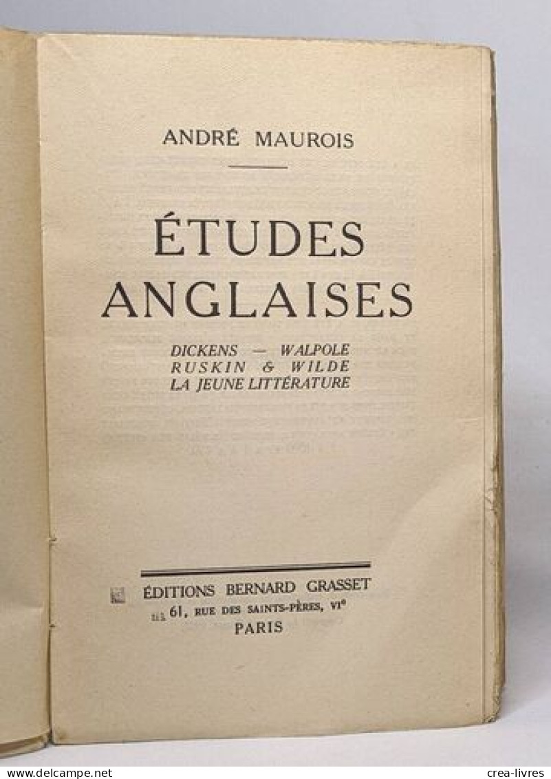 Études Anglaises - Other & Unclassified