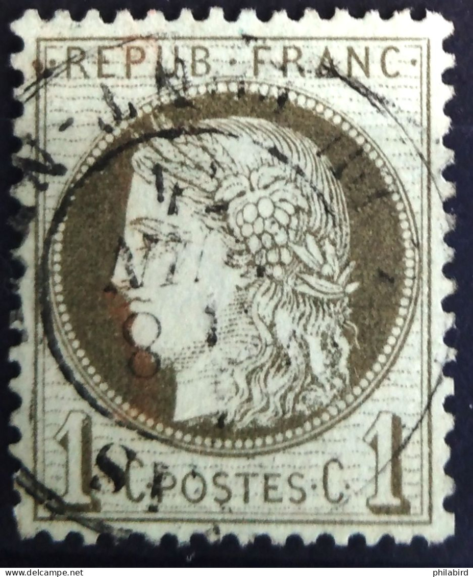 FRANCE                           N° 50                    OBLITERE          Cote : 20 € - 1871-1875 Cérès