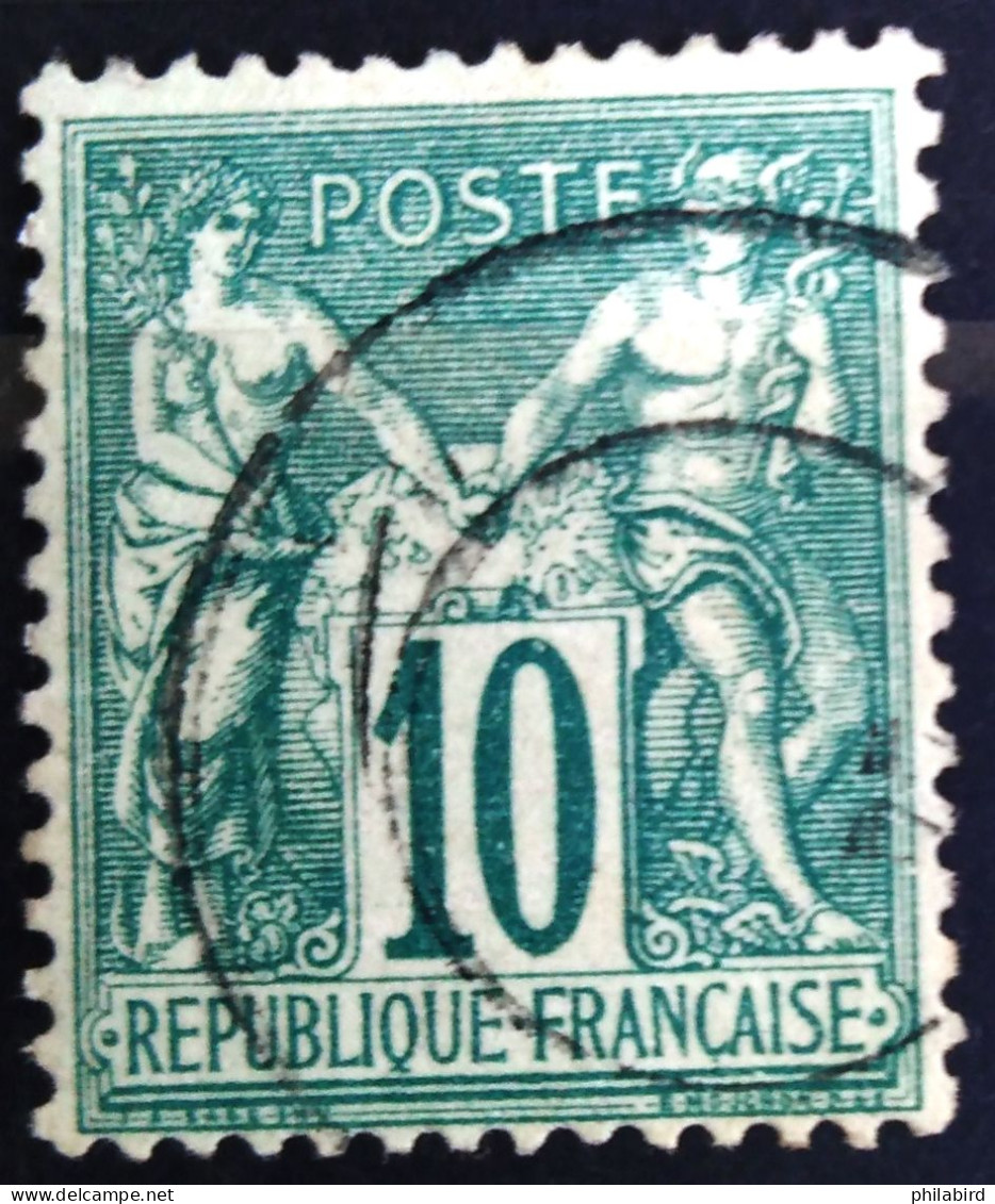 FRANCE                           N° 65                    OBLITERE          Cote : 30 € - 1876-1878 Sage (Type I)