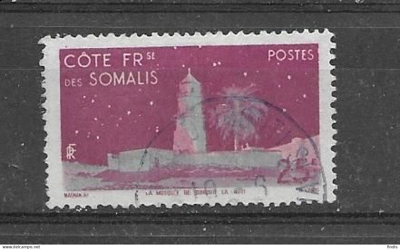 COTE DES SOMALIES YT 282 O - Oblitérés