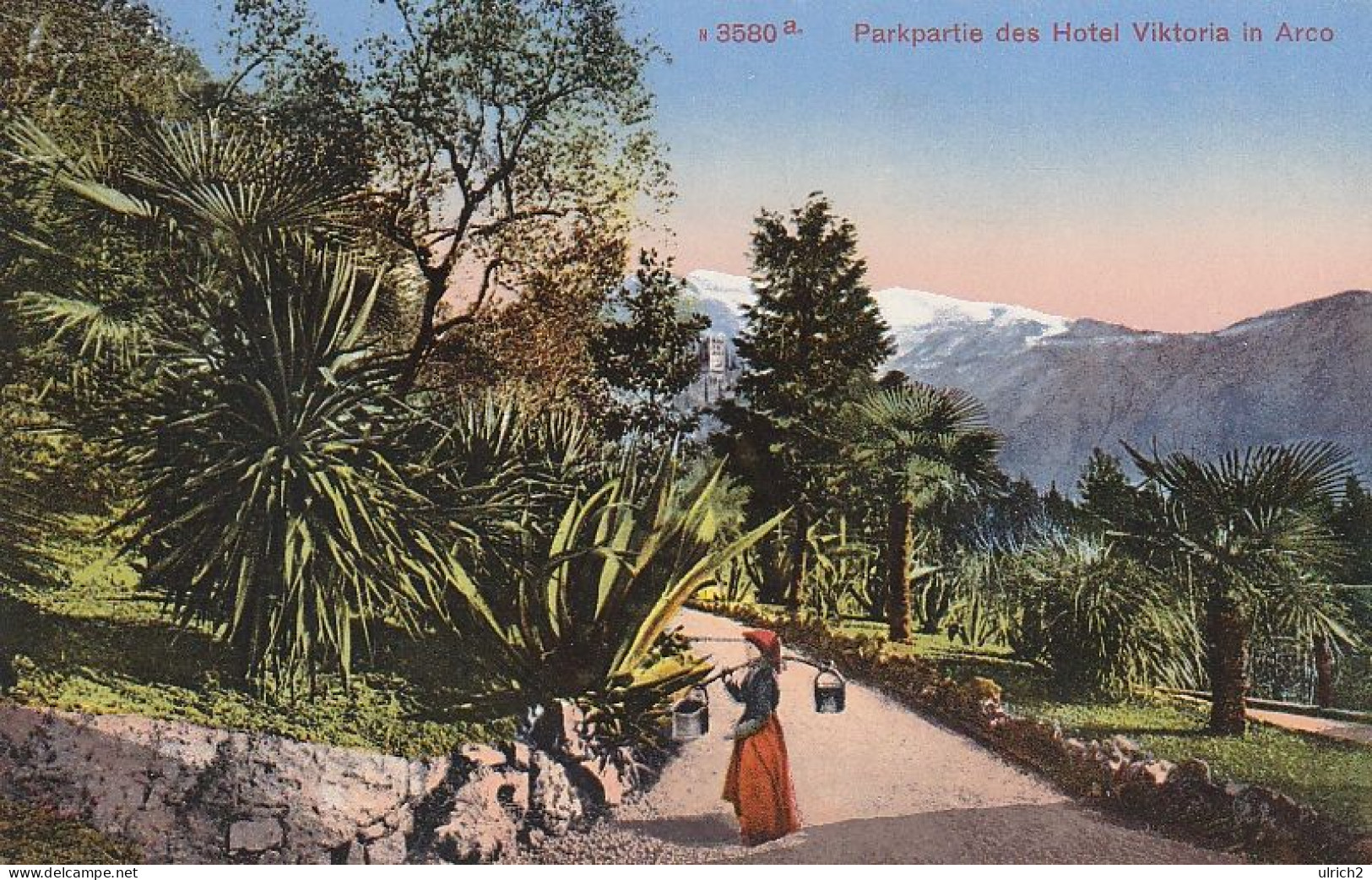 AK Arco - Parkpartie Des Hotel Viktoria - Ca. 1910 (69460) - Otros & Sin Clasificación