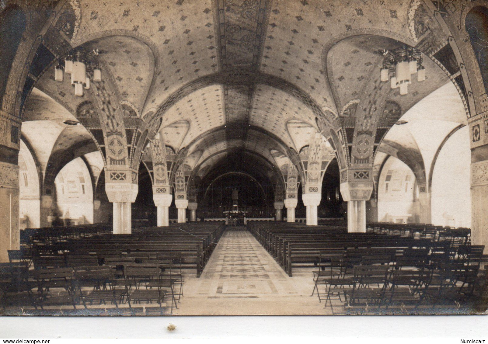 Lisieux Carte Photo Intérieur De L'Eglise - Lisieux