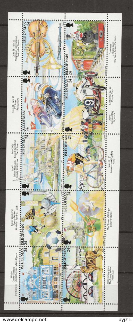 1994 MNH Isle Of Man Mi 577-86 Postfris** - Isola Di Man