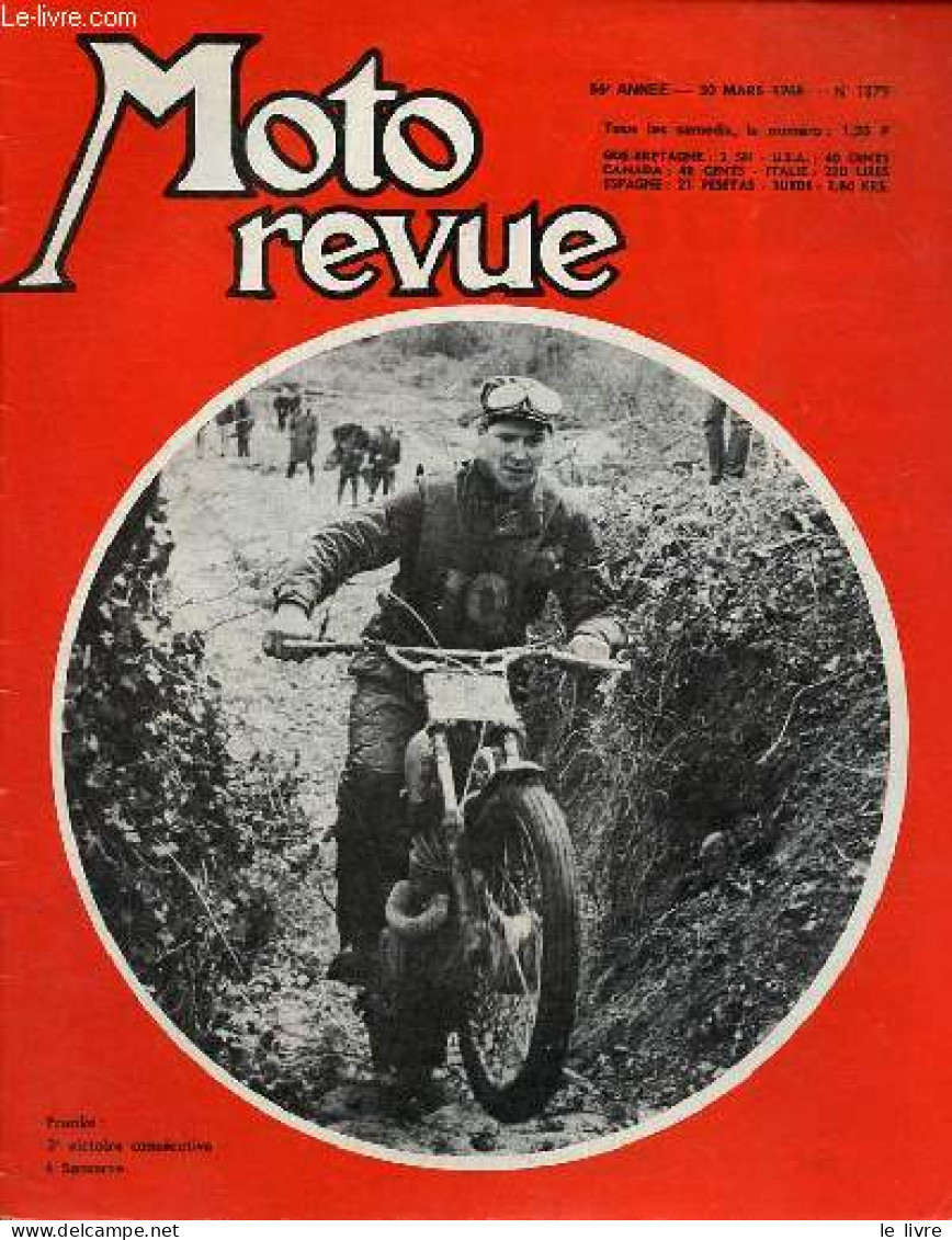 Moto Revue N°1879 30 Mars 1968 - Visite Chez Vespa : Le Ciao - Les Nouveau Suzuki 50 Et 70 Cc - Gustav Franke, Vainqueur - Autre Magazines