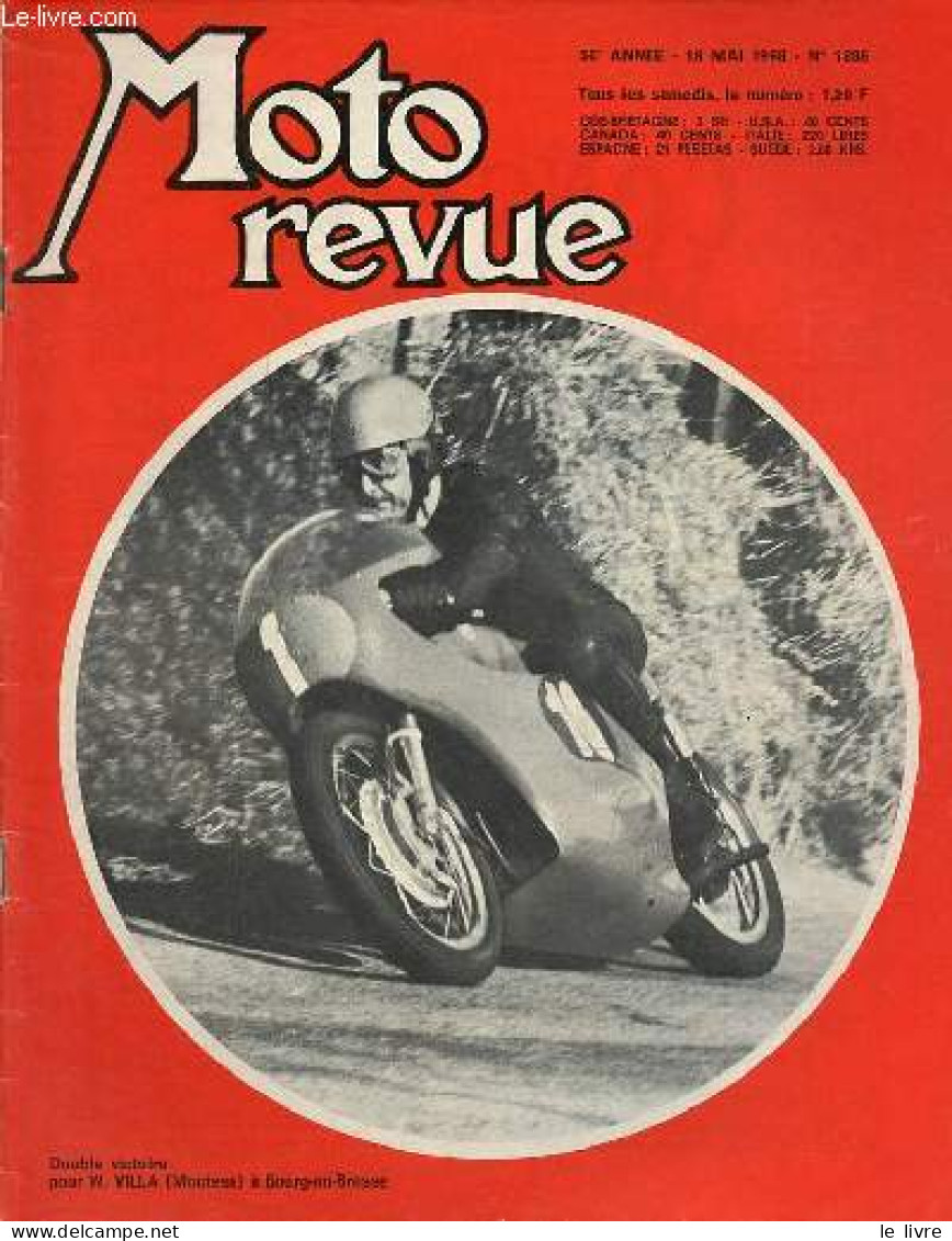 Moto Revue N°1886 18 Mai 1968 - Moto Cross Spécial Championnats - Demain Moto Cross à Senlis - Hier Course De Côte De La - Autre Magazines