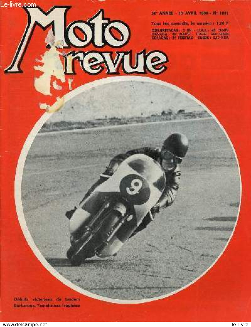 Moto Revue N°1881 13 Avril 1968 - Ca S'est Passé Dimanche Dernier - Cross D'une Semaine à L'autre - Circuit De Régularit - Other Magazines