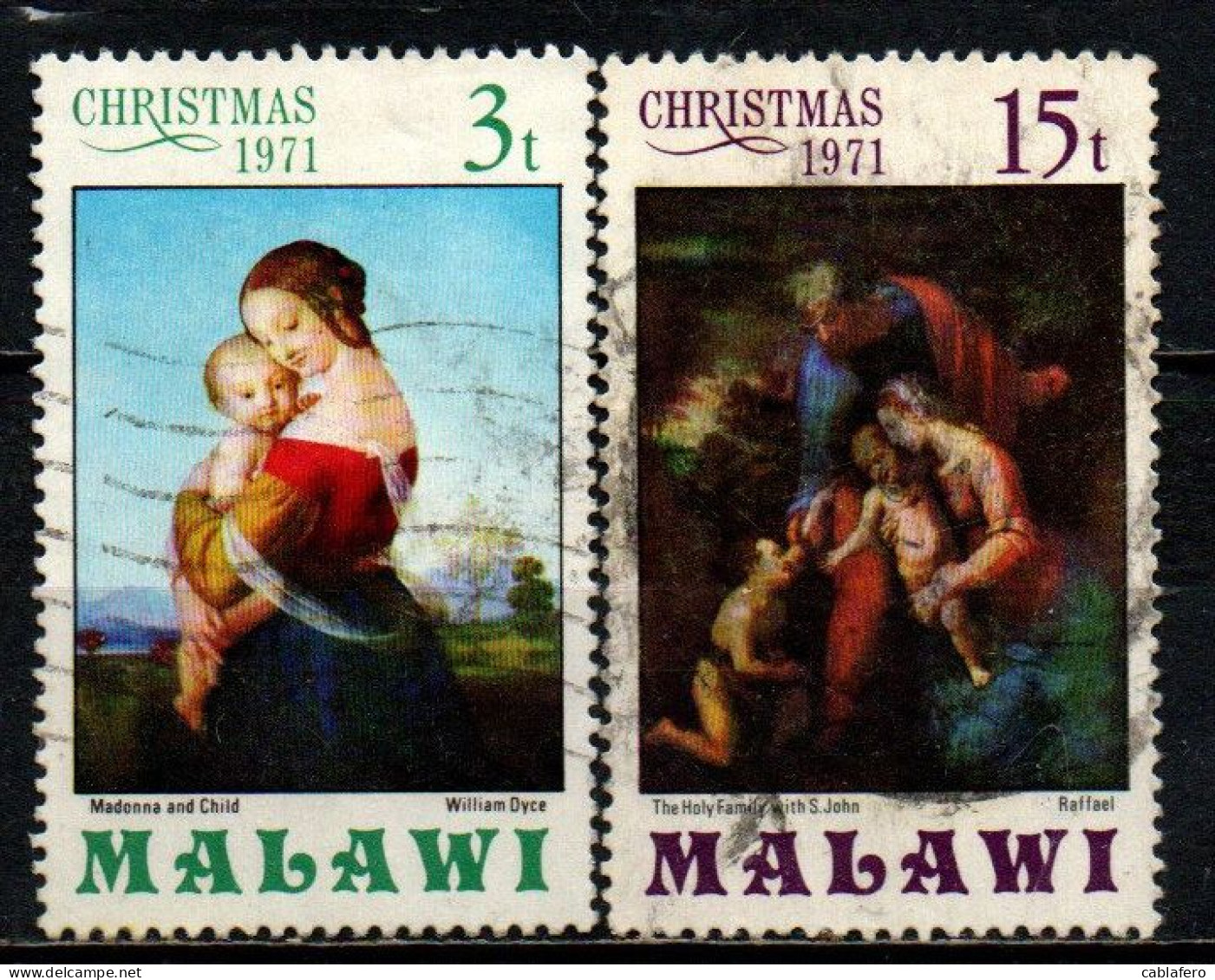 MALAWI - 1971 - NATALE - CHRISTMAS -Paintings Of Holy Family -  USATI - Malawi (1964-...)