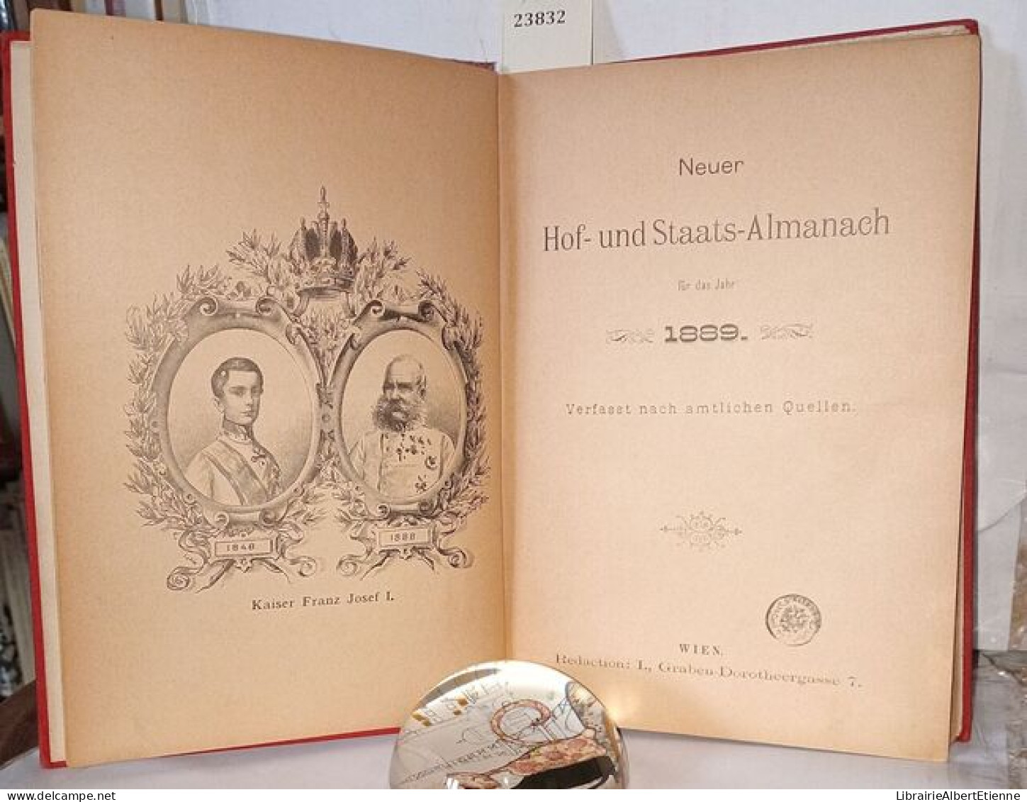 Neuer Hof-und Staats-Almanach Fur Das Jahr 1889 Verfaast Nach Amtlichen Quellen - Unclassified