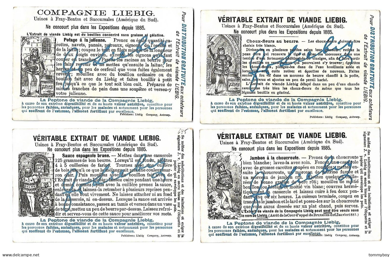 S 645, Liebig 6 Cards, Les Rêves (é Card Has Small Damage ) (ref B15) - Liebig