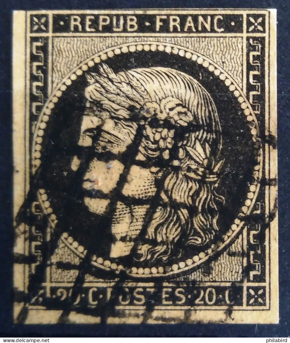 FRANCE                           N° 3a                    OBLITERE                Cote : 75 € - 1849-1850 Cérès