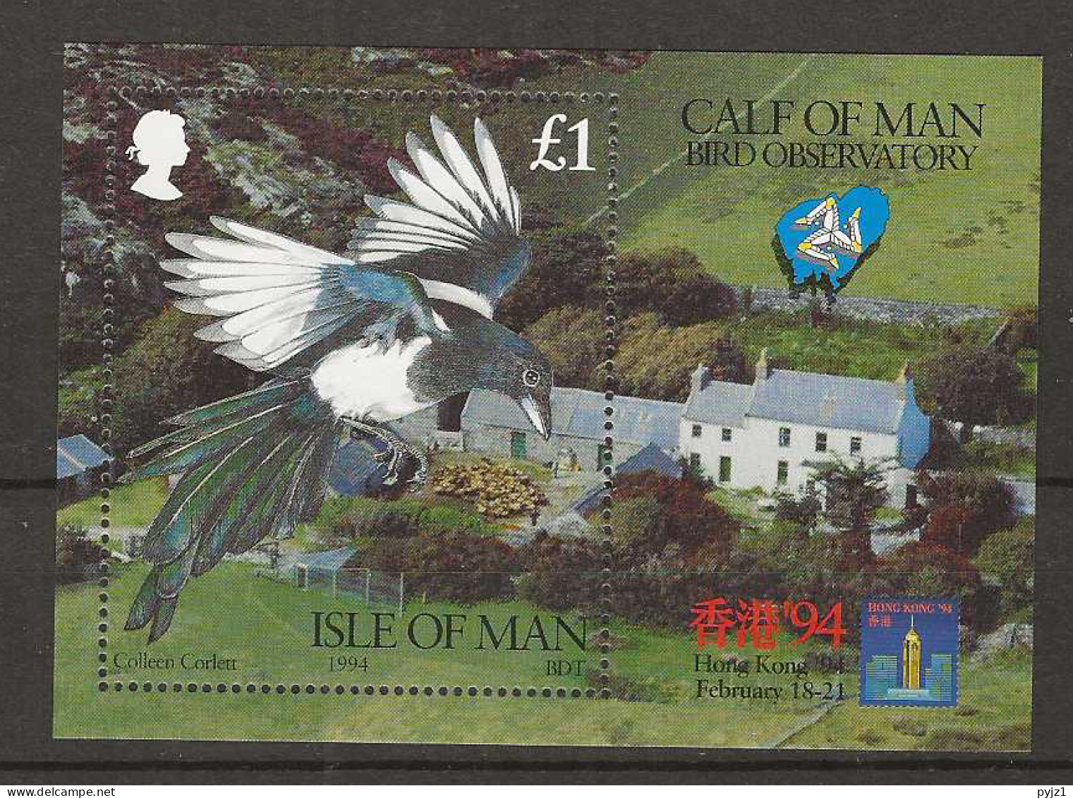 1994 MNH Isle Of Man Mi Block 20 Postfris** - Man (Ile De)