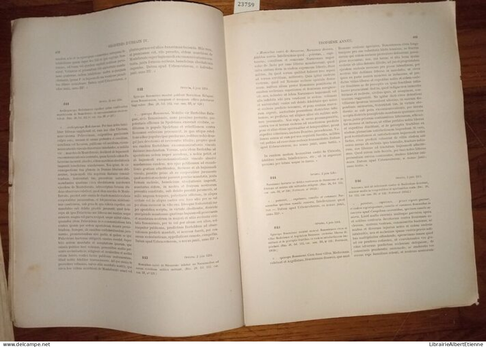 Les Registres D'Urbain IV (1261-1264) Recueil Des Bulles De Ce Pape Publiées Ou Analysées D'après Les Manuscrits Origina - Esotérisme