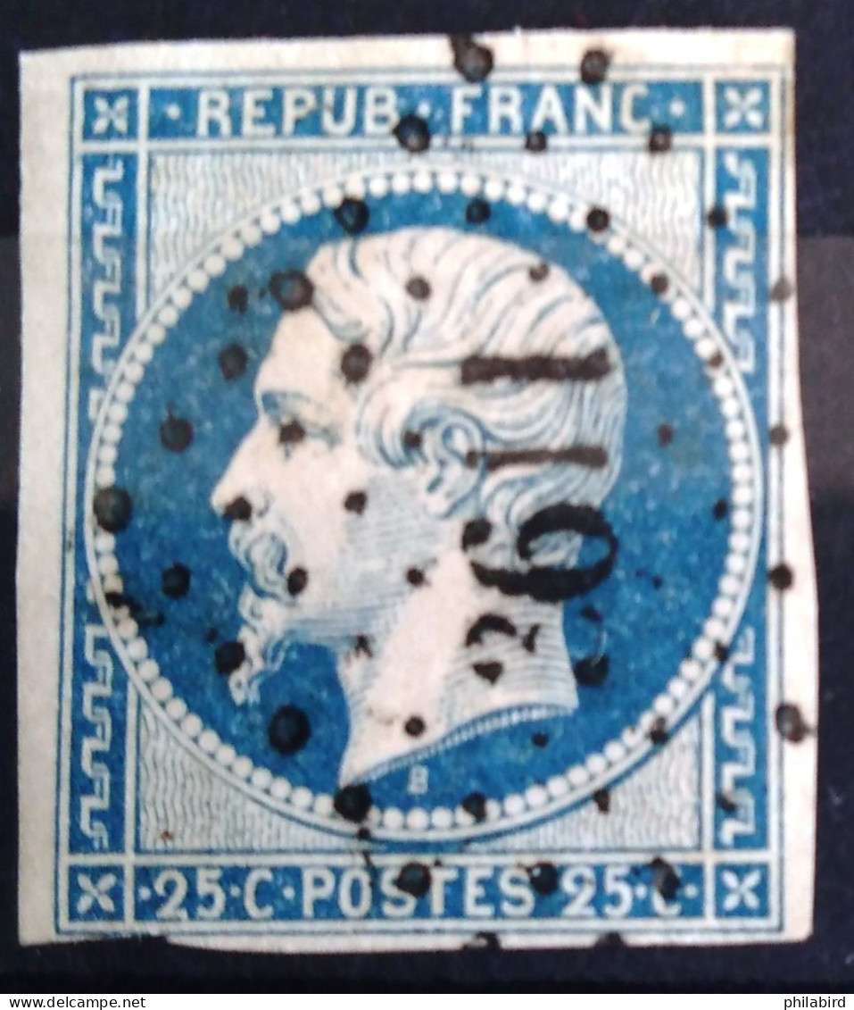 FRANCE                           N° 10                   OBLITERE                Cote : 45 € - 1852 Louis-Napoléon