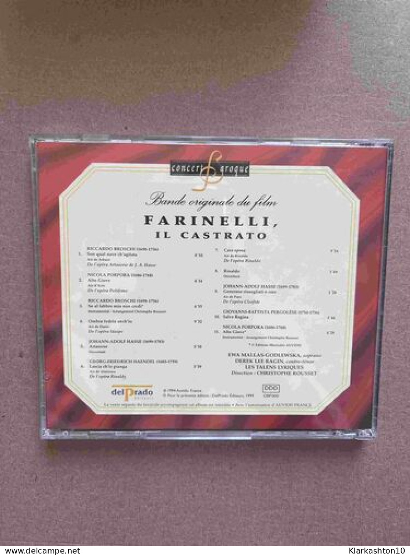 Bande Originale Du Film Farinelli Il Castrato/ CD - Autres & Non Classés