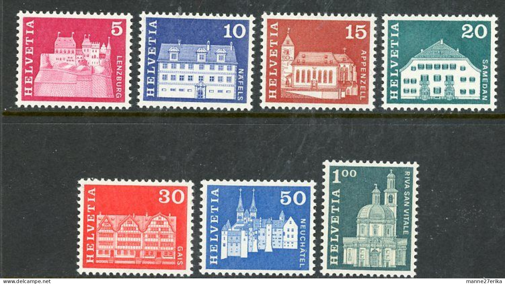 -Switzerland MH 1964-68 - Unused Stamps