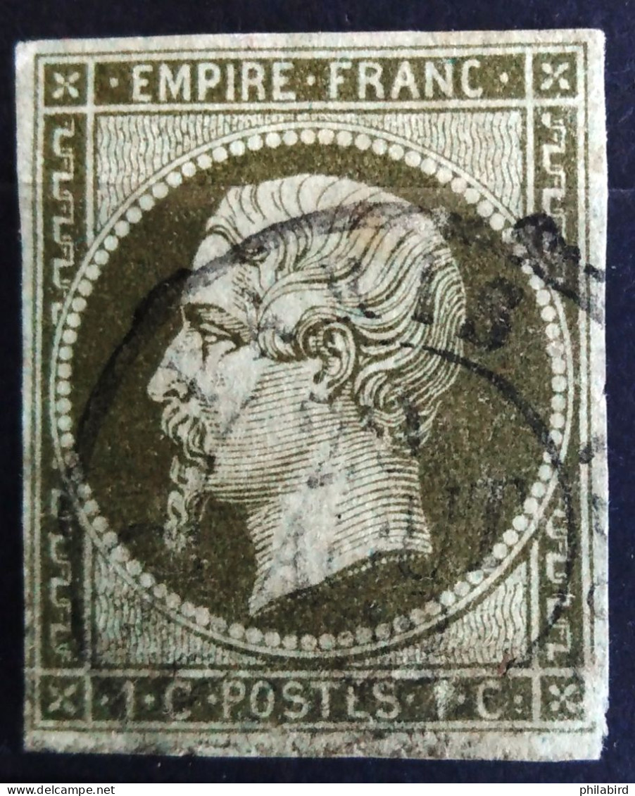 FRANCE                           N° 11                   OBLITERE                Cote : 90 € - 1853-1860 Napoléon III