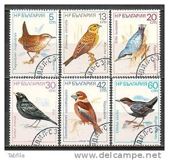 BULGARIA - 1987 - Oiseaux Chanteurs - 6v Obl. - Sonstige & Ohne Zuordnung