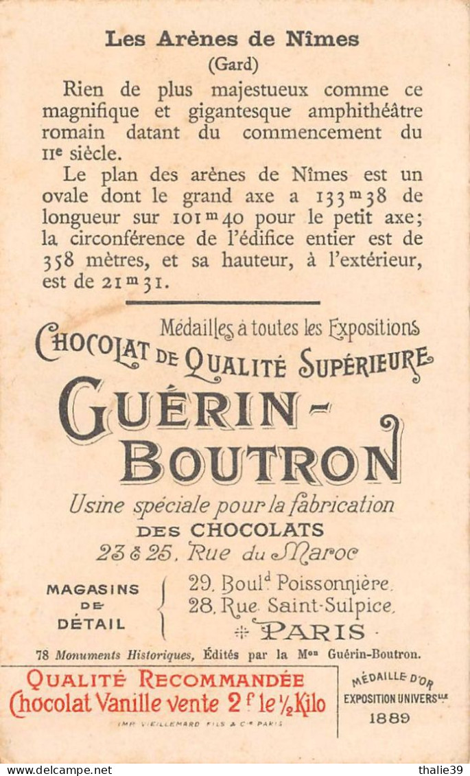 Nîmes Chromo Chocolat Guérin Boutron - Nîmes