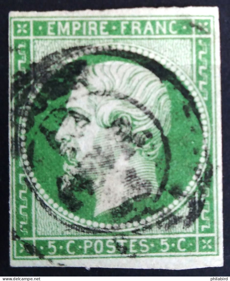 FRANCE                           N° 12                   OBLITERE                Cote : 100 € - 1853-1860 Napoléon III