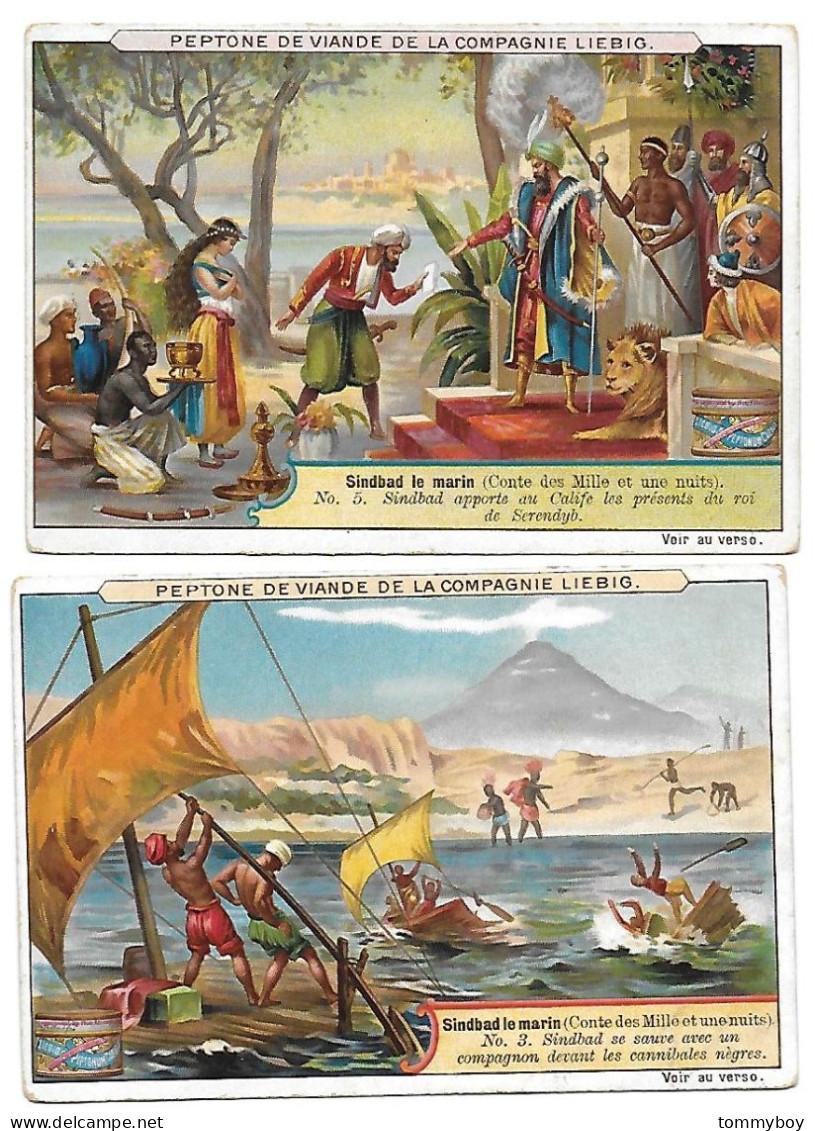 S 644, Liebig 6 Cards, Sindbad Le Marin (ref B15) - Liebig