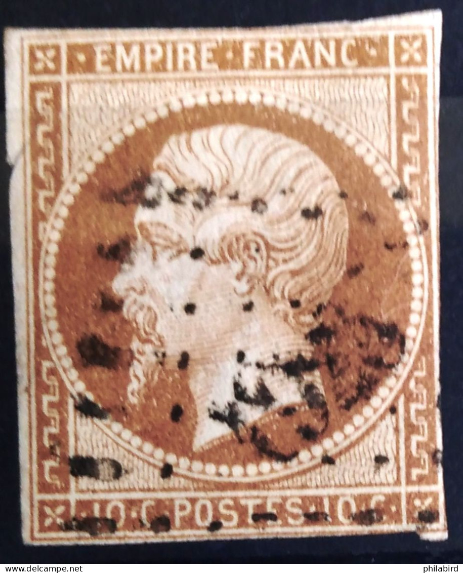 FRANCE                           N° 13B                  OBLITERE                Cote : 35 € - 1853-1860 Napoleon III