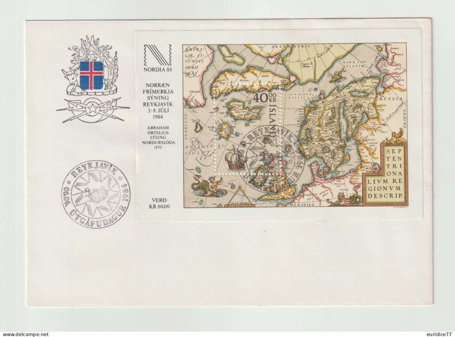 Iceland Islande 1984 - Nordia 84 First Day Cover - FDC