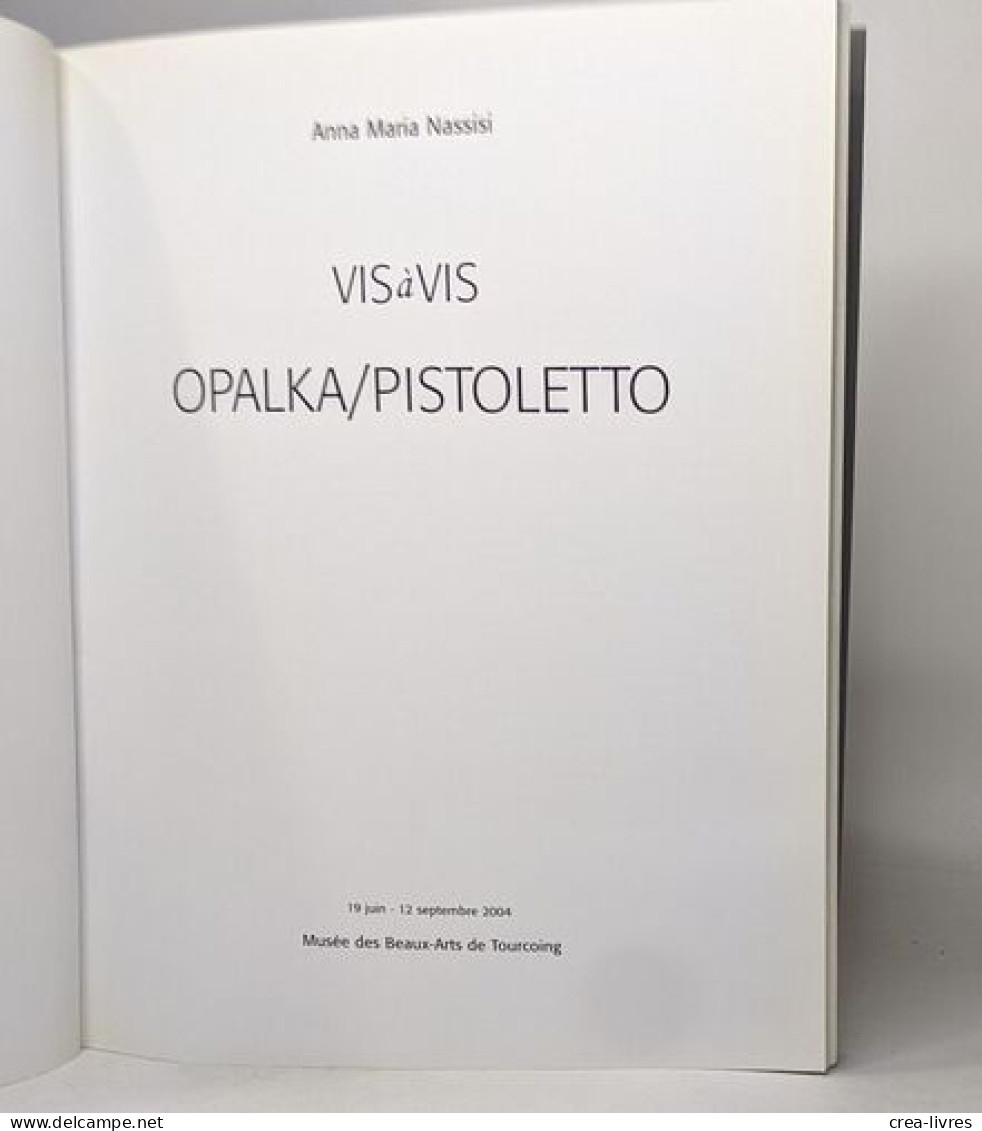 Vis à Vis Opalka/Pistoletto 19 Juin - 12 Septembre 2004 - Art
