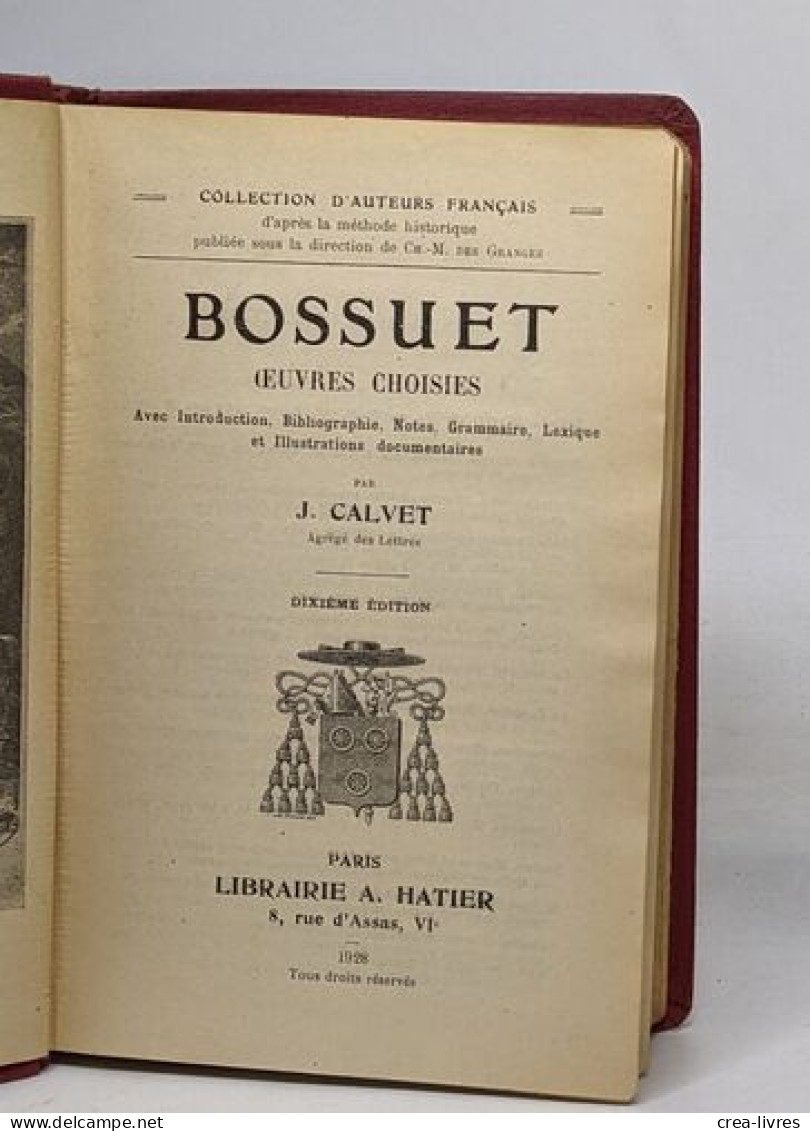 Bossuet Oeuvres Choisies - Other & Unclassified