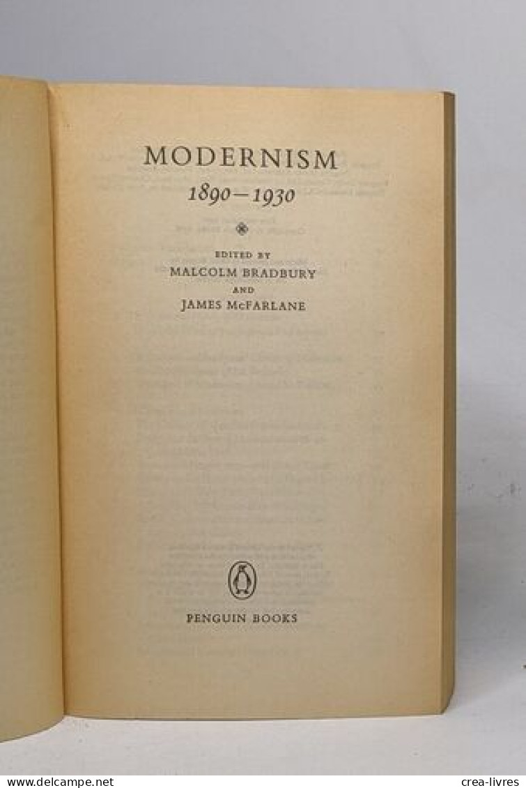 Modernism 1890-1930 - Autres & Non Classés