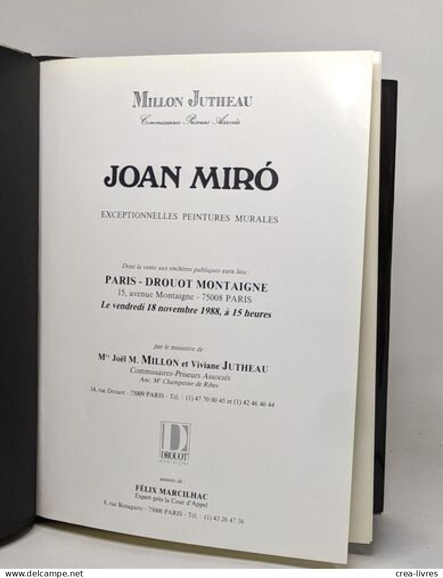 Joan Miro - Exceptionnelles Peintures Murales - Art