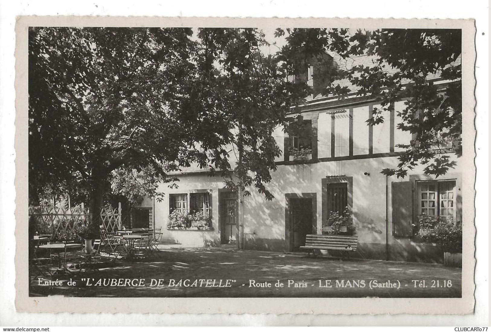 Le Mans (72) : L'Auberge De Bagatelle Route De Paris En 1958 PF. - Le Mans