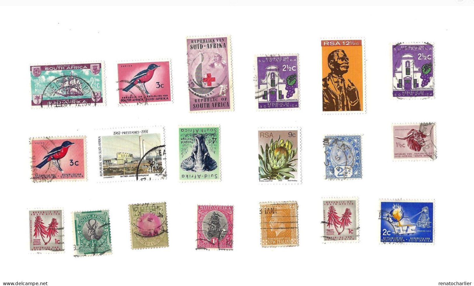 Collection De 50 Timbres  Oblitérés. - Lots & Serien