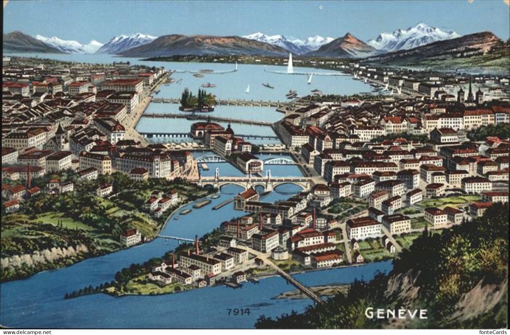 11181334 Geneve GE Genf, Panorama Geneve - Autres & Non Classés