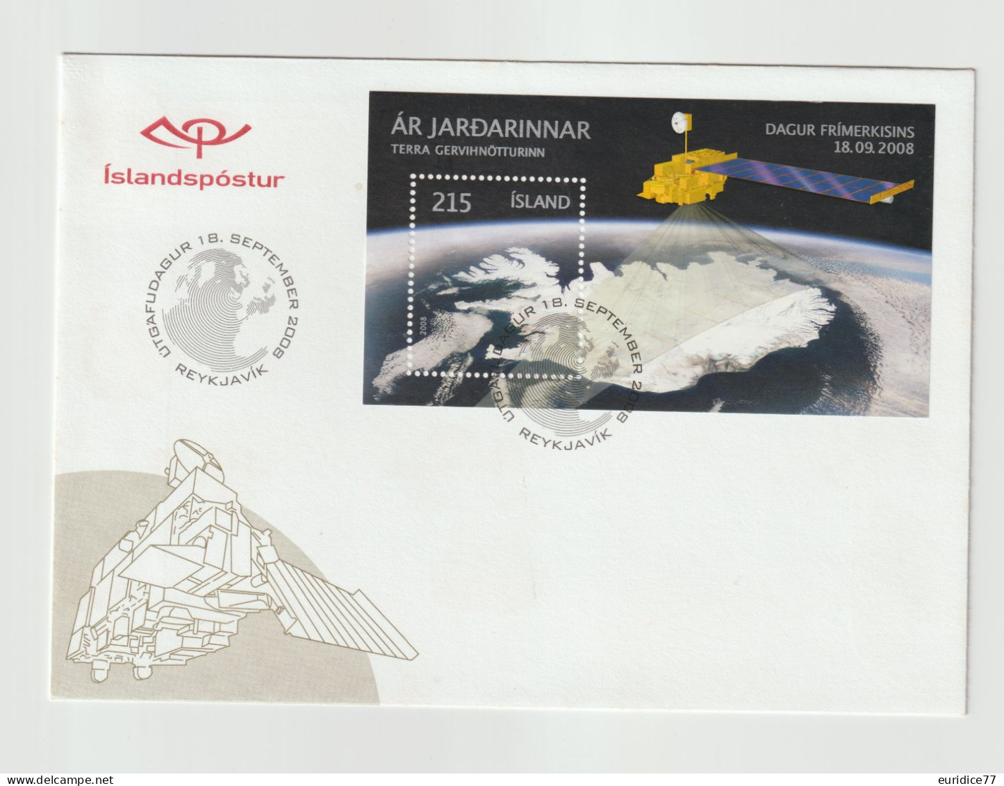 Iceland Islande 2008 - Envelope Premier Jour - FDC