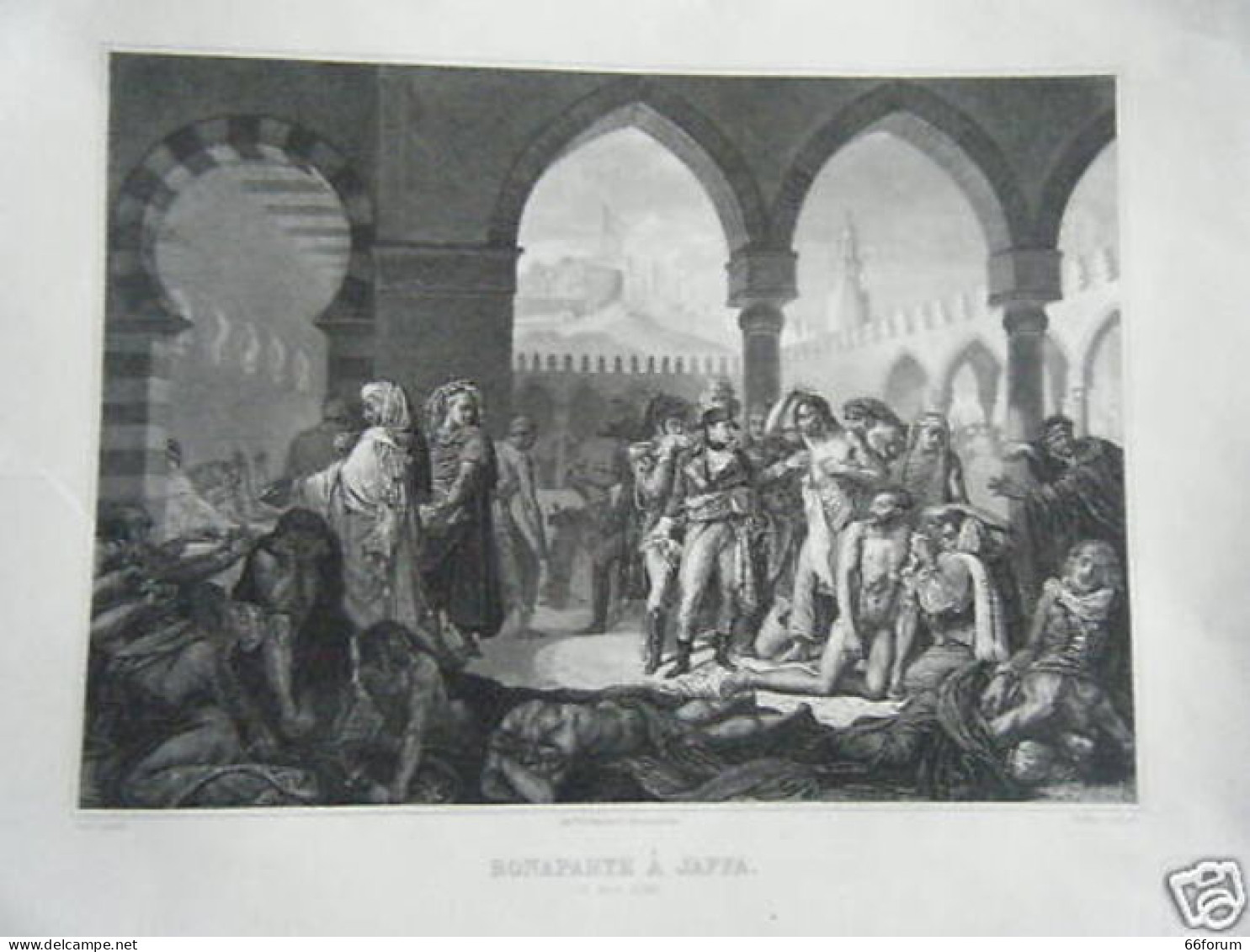 GRAVURE 19è BONAPARTE A JAFFA ISRAEL 1er EMPIRE - Autres & Non Classés